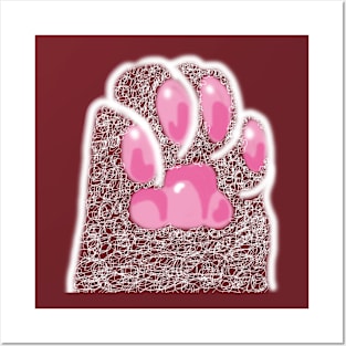 Cute cats t-shirts, cute cat's  jelly foot, funny cats feet Posters and Art